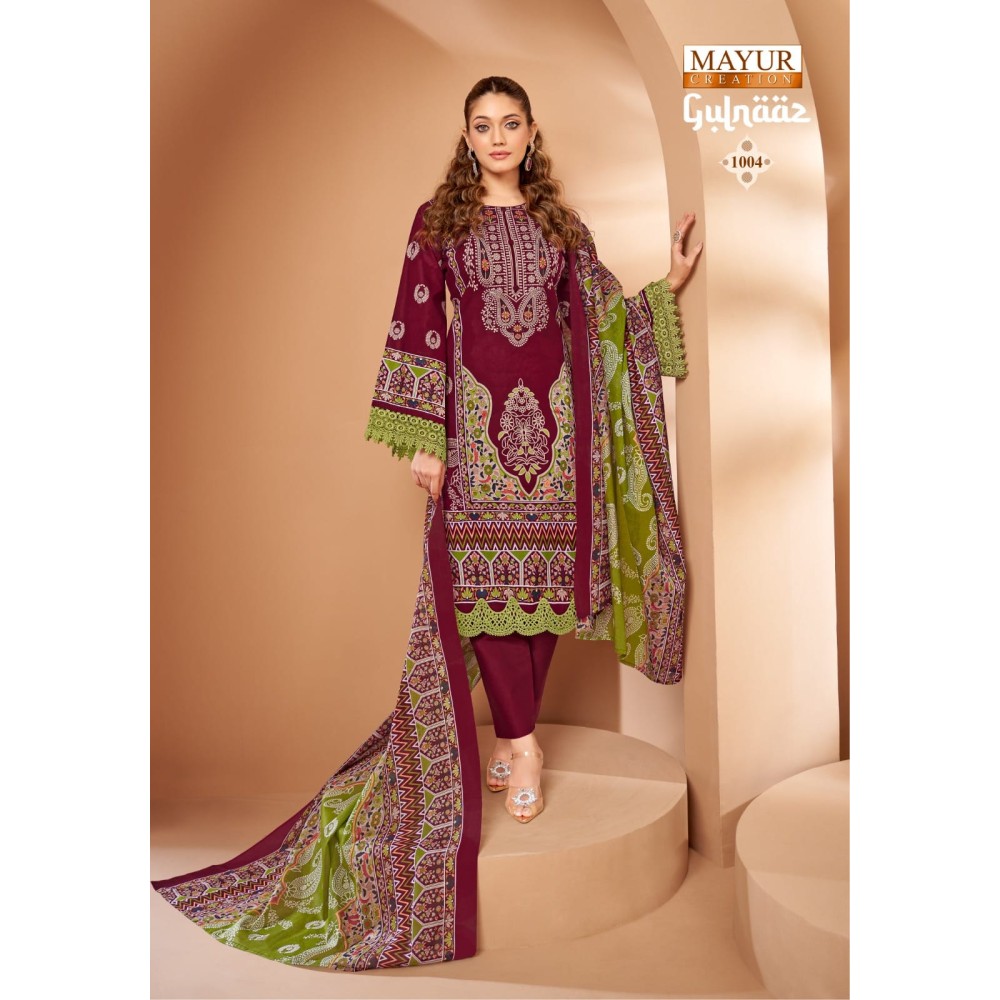 GULNAAZ VOL 1 MAYUR (Cotton Dupatta)