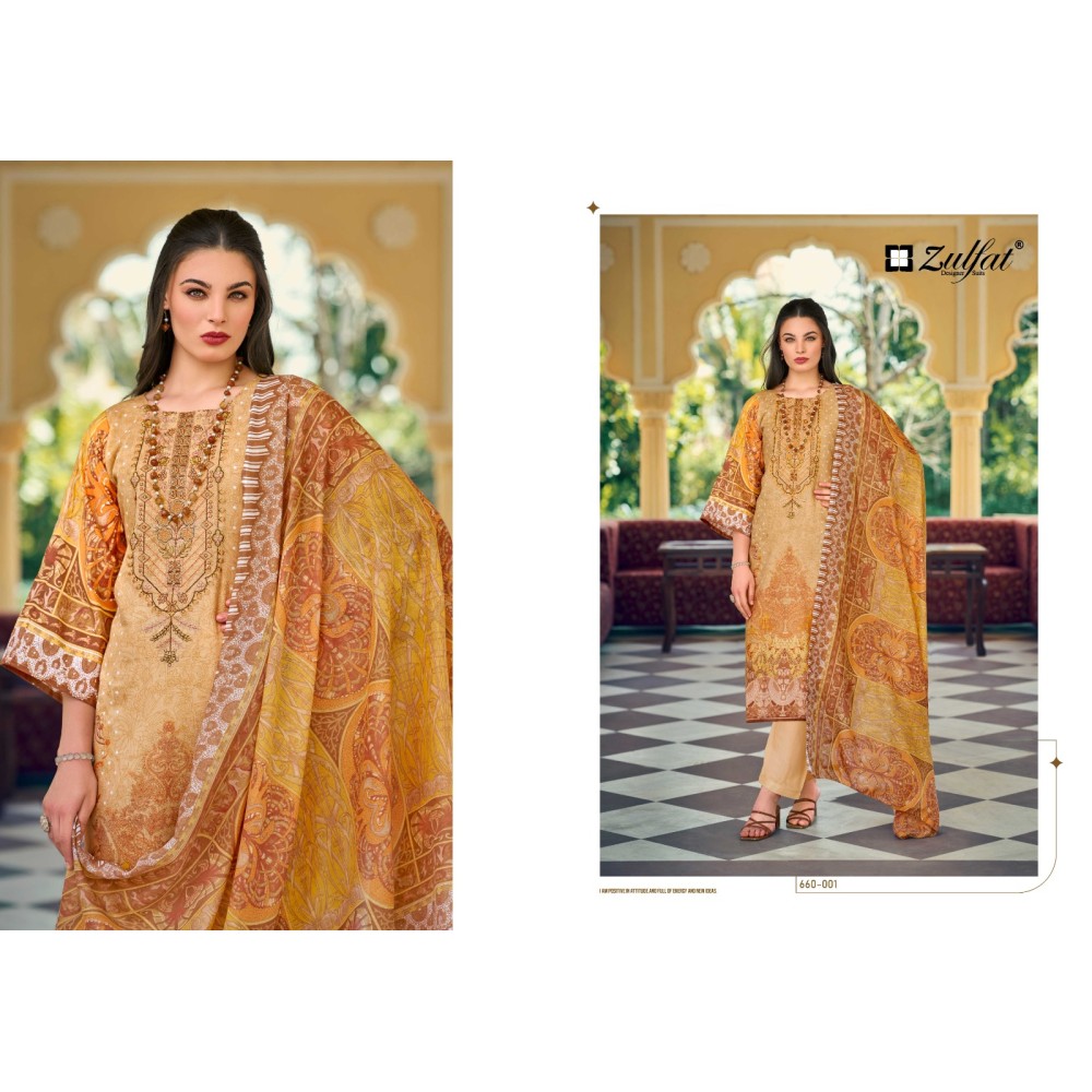 GULNAAZ VOL 4 ZULFAT  (Cotton Dupatta)