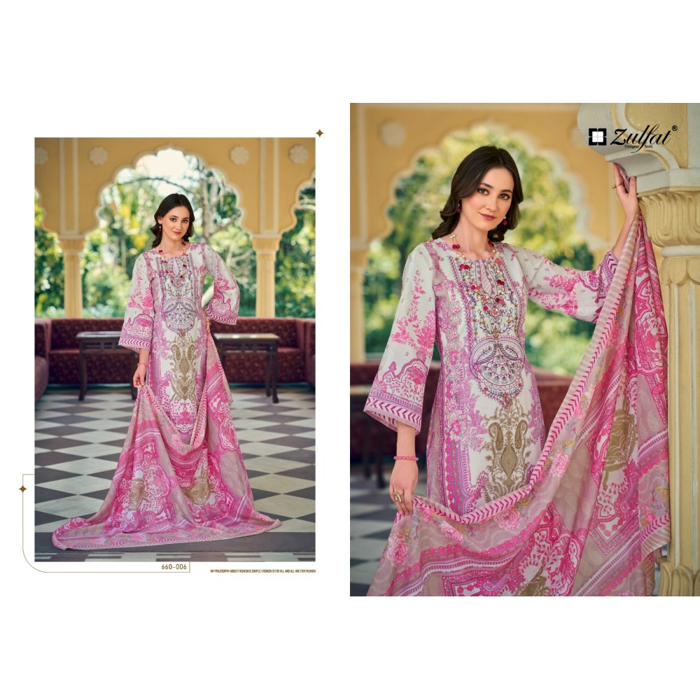 GULNAAZ VOL 4 ZULFAT  (Cotton Dupatta)