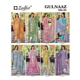 GULNAAZ VOL 4 ZULFAT  (Cotton Dupatta)