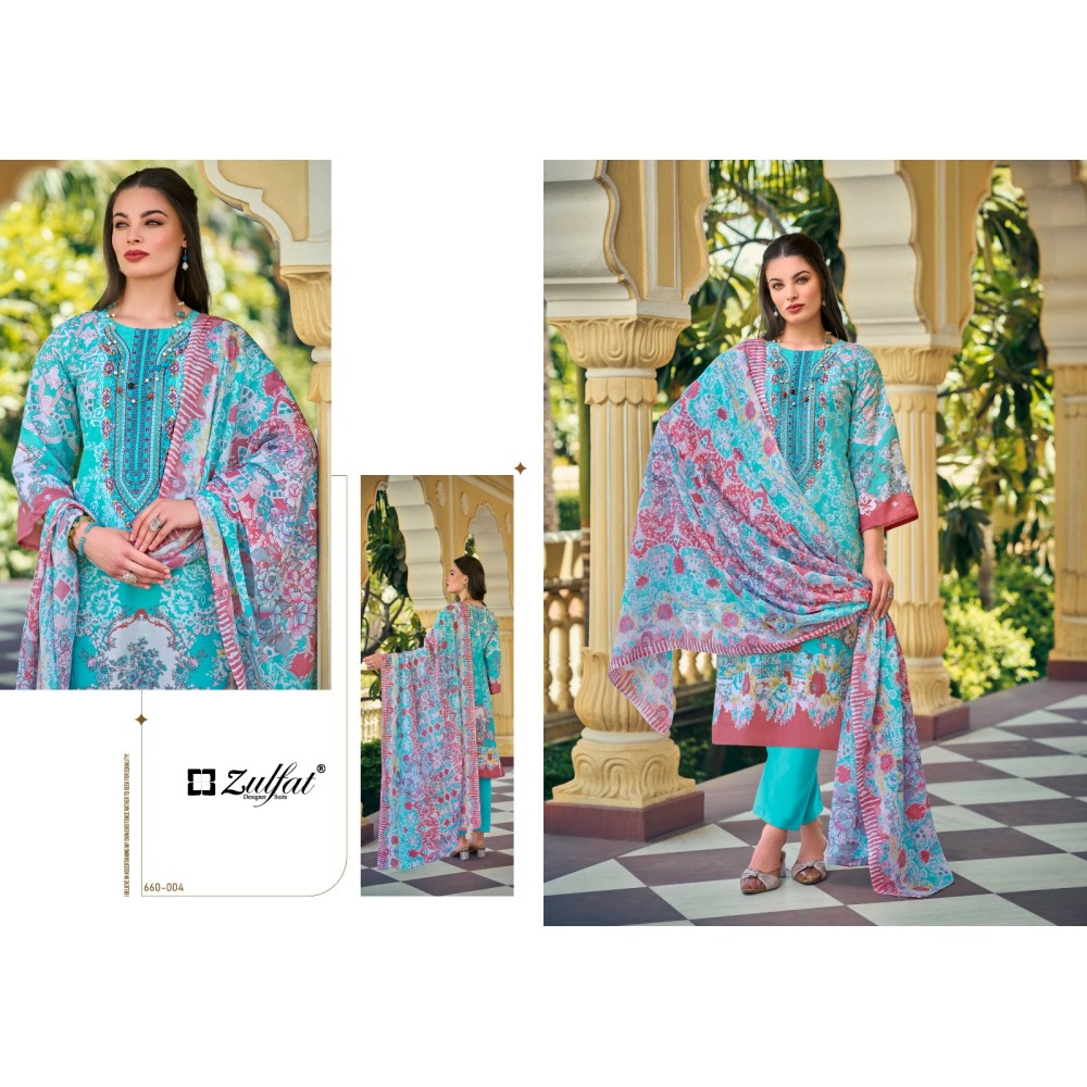 GULNAAZ VOL 4 ZULFAT  (Cotton Dupatta)