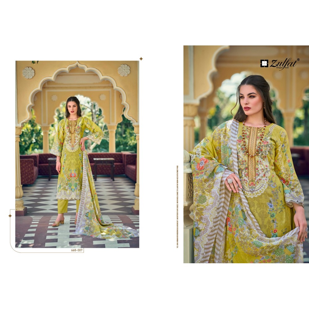 GULNAAZ VOL 4 ZULFAT  (Cotton Dupatta)