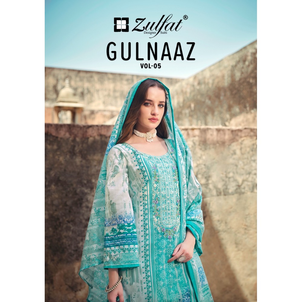 GULNAAZ VOL 5 ZULFAT  (Cotton Dupatta)