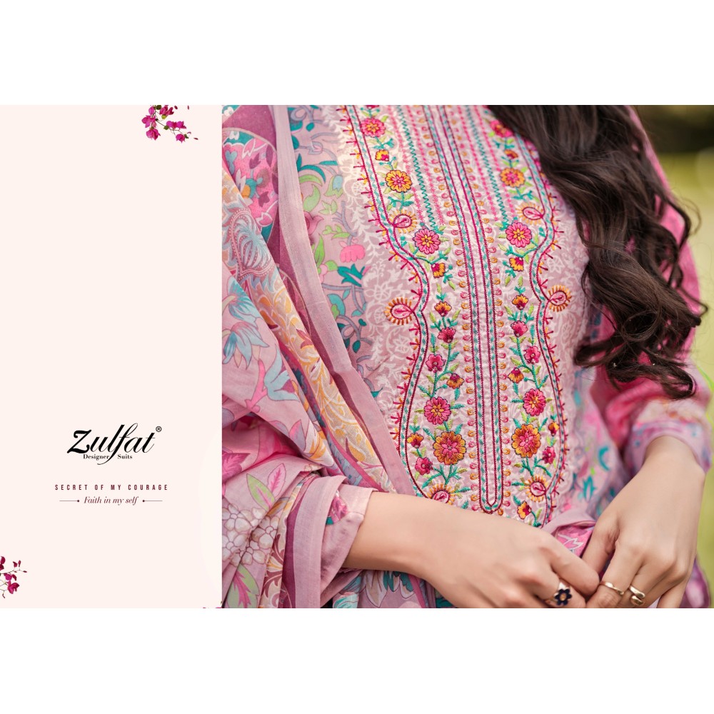 GULNAAZ VOL 6 ZULFAT  (Cotton Dupatta)