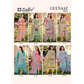 GULNAAZ VOL 6 ZULFAT  (Cotton Dupatta)
