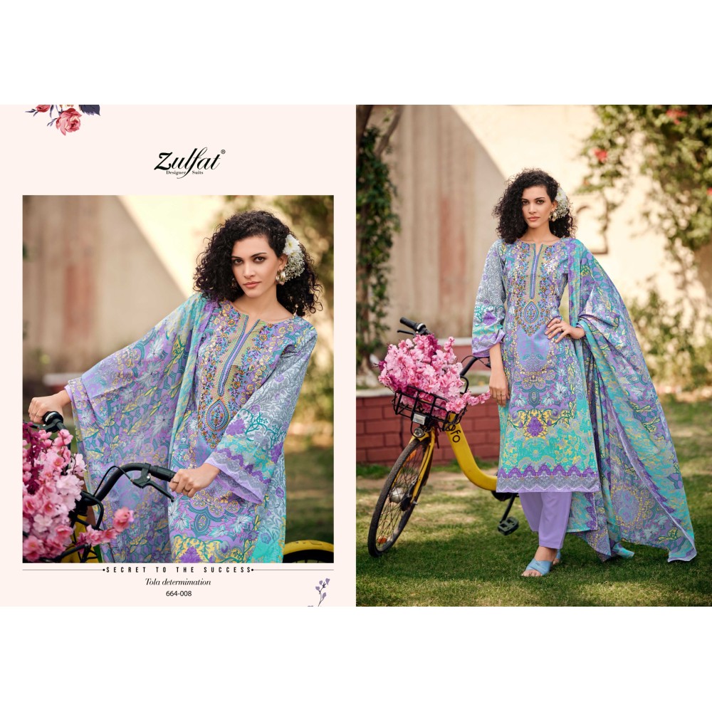 GULNAAZ VOL 6 ZULFAT  (Cotton Dupatta)