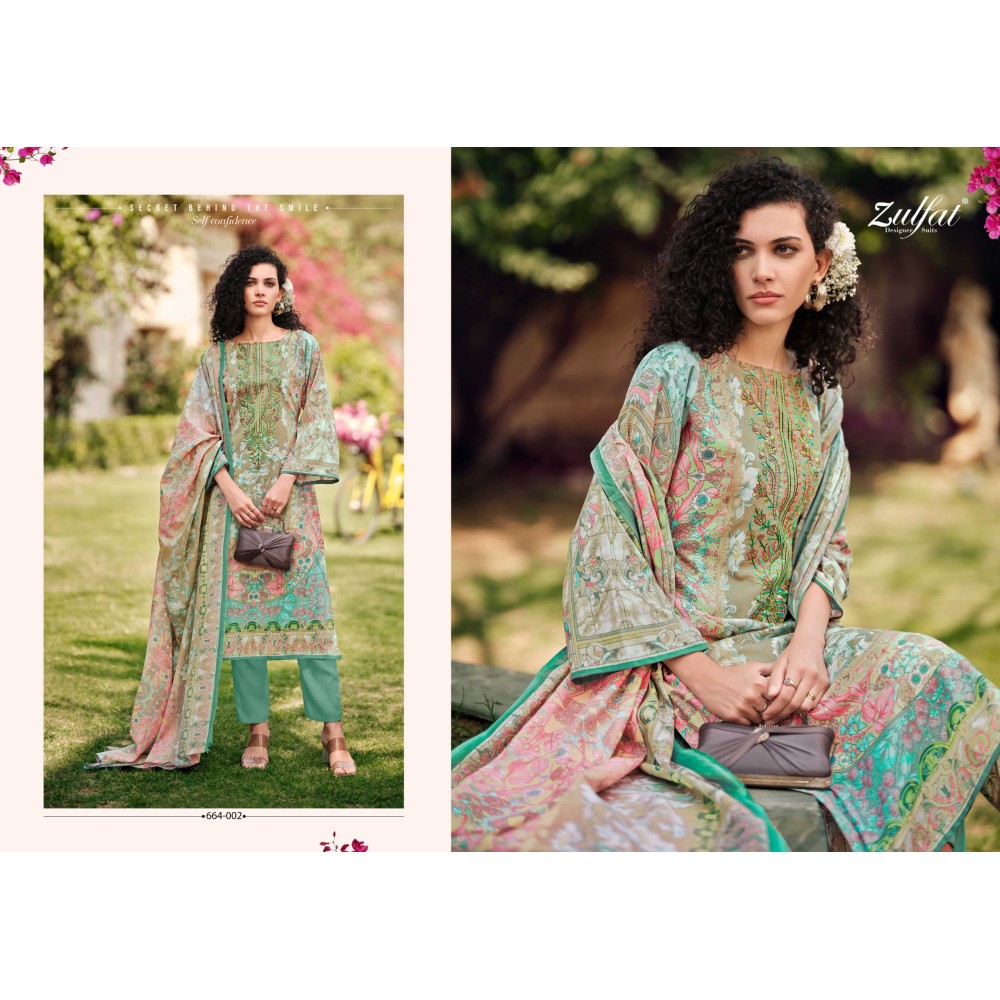 GULNAAZ VOL 6 ZULFAT  (Cotton Dupatta)
