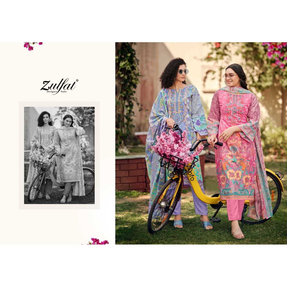 GULNAAZ VOL 6 ZULFAT  (Cotton Dupatta)