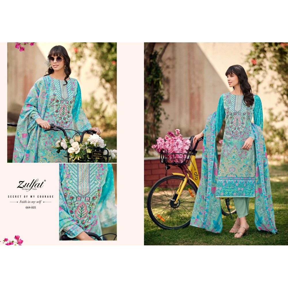 GULNAAZ VOL 6 ZULFAT  (Cotton Dupatta)