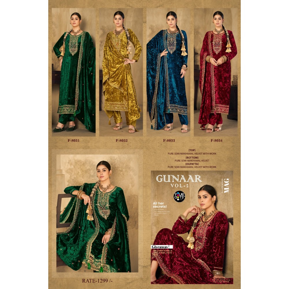 GUNAAR VOL 2 VELVET FOURDOTS (winter Collection)