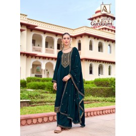 GURDAANI VELVET ALOK SUITS (Winter Collection)