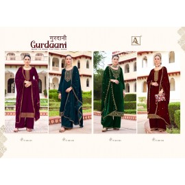 GURDAANI VELVET ALOK SUITS (Winter Collection)