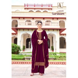 GURDAANI VELVET ALOK SUITS (Winter Collection)