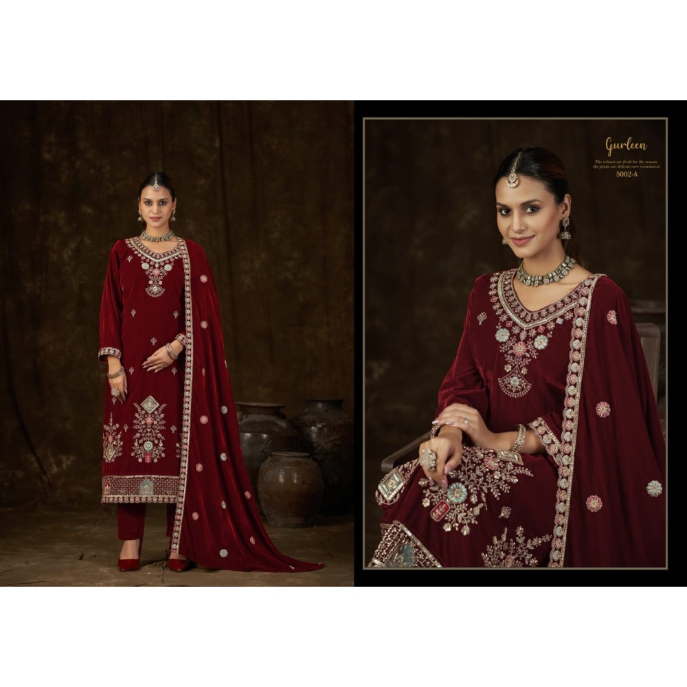 GURLEEN VELVET RK GOLD (Winter Collection)