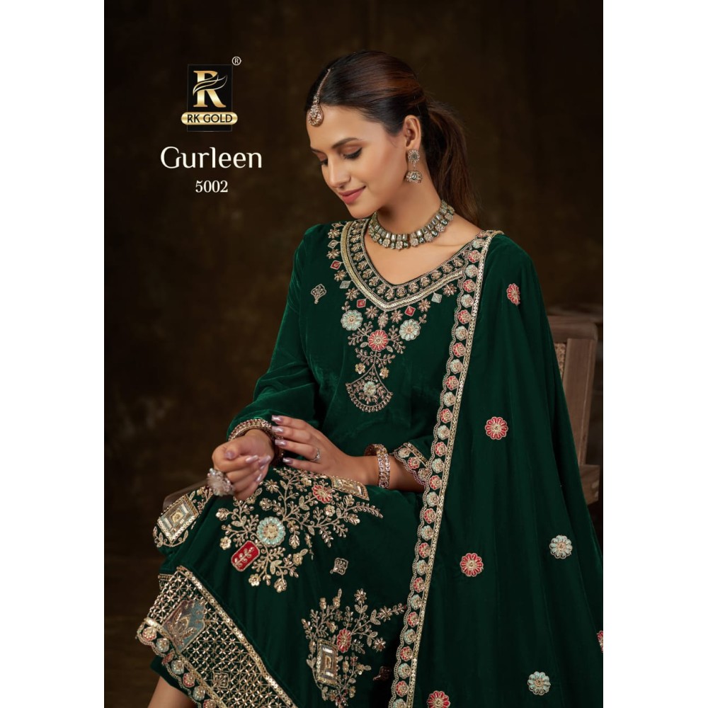 GURLEEN VELVET RK GOLD (Winter Collection)