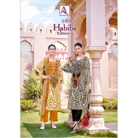 HABIBA 4 ALOK SUITS (Cotton Dupatta)