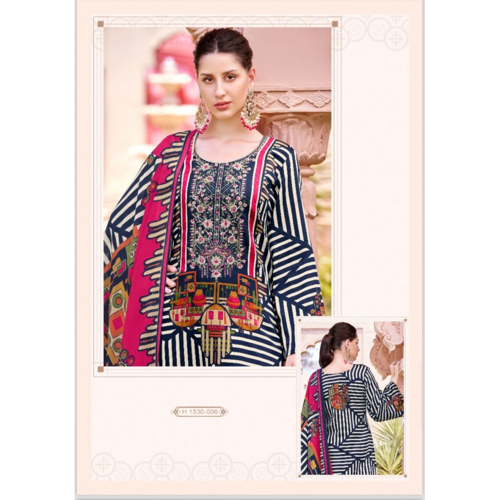 HABIBA 4 ALOK SUITS (Cotton Dupatta)