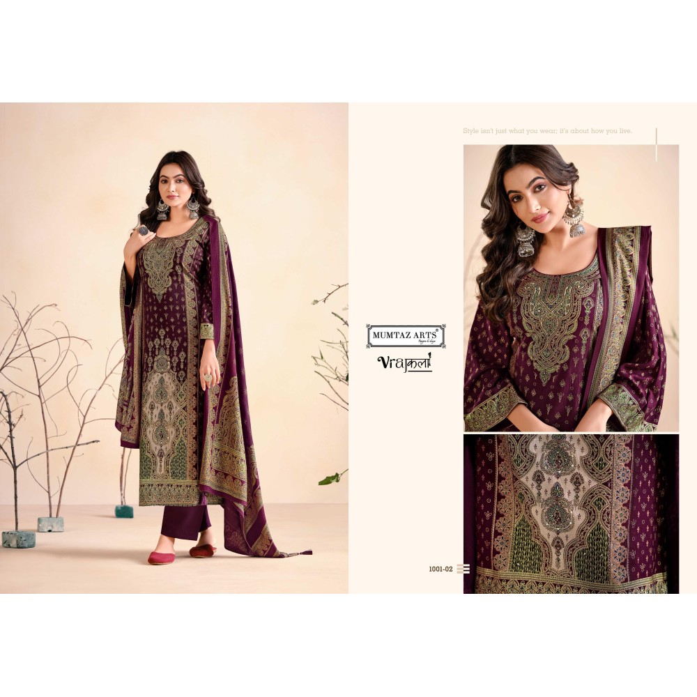 HAMSAFAR BRASSO DUP MUMTAZ ARTS (winter Collection)