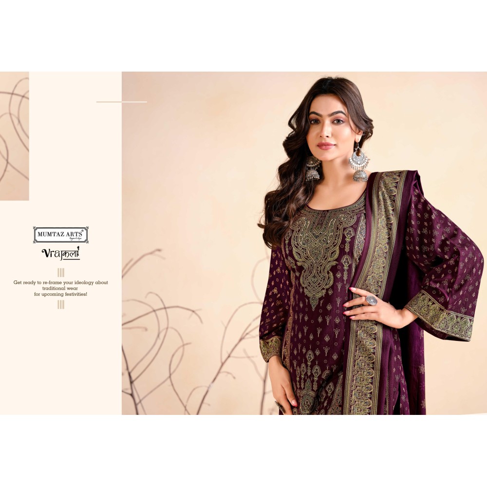 HAMSAFAR BRASSO DUP MUMTAZ ARTS (winter Collection)