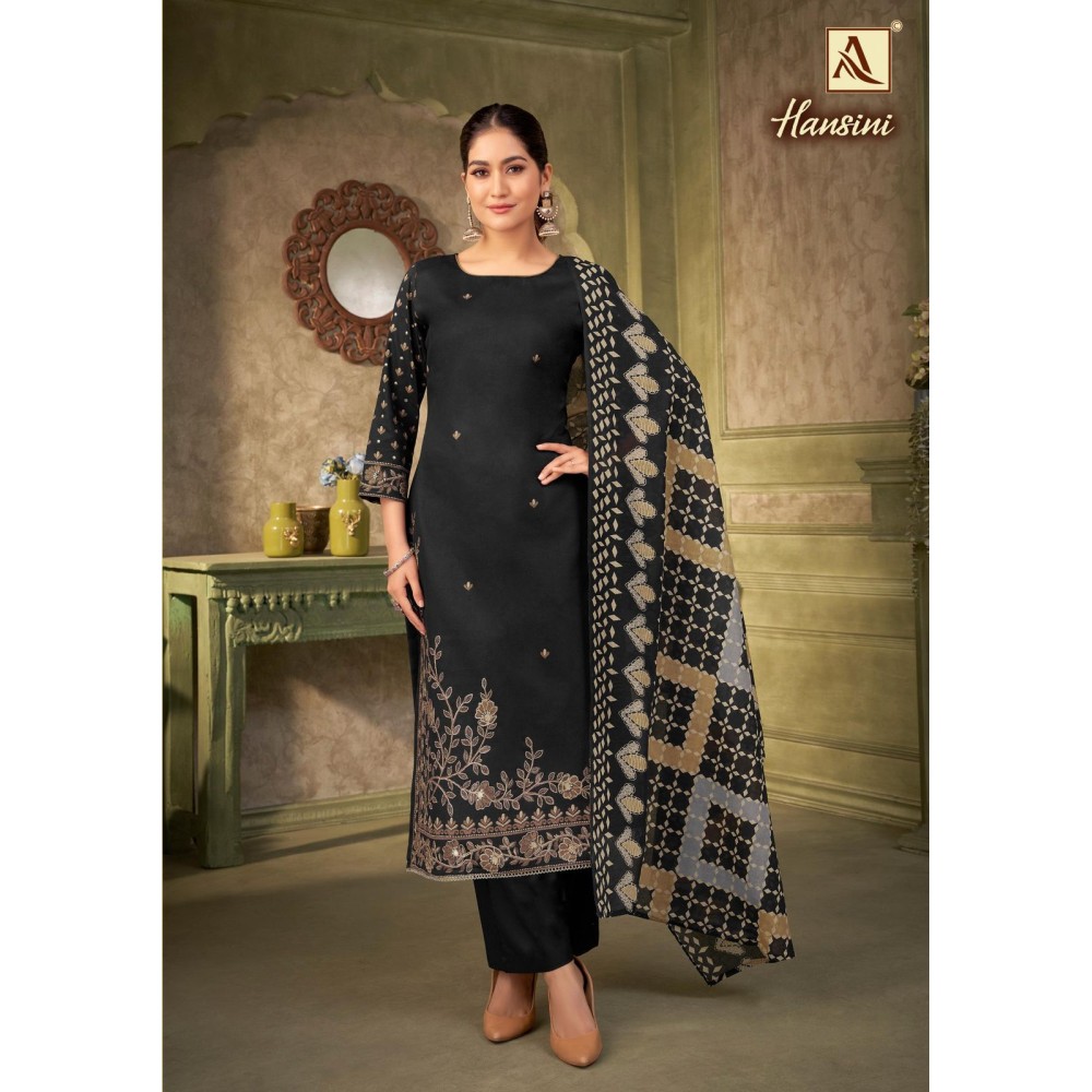 HANSINI ALOK SUITS  (Cotton Dupatta)