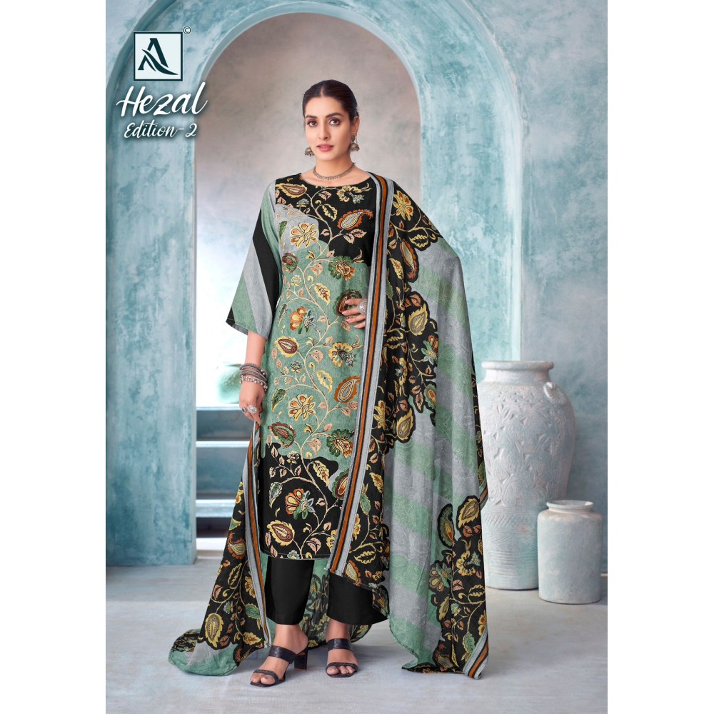 HEZAL 2 ALOK SUITS (Cotton Dupatta)