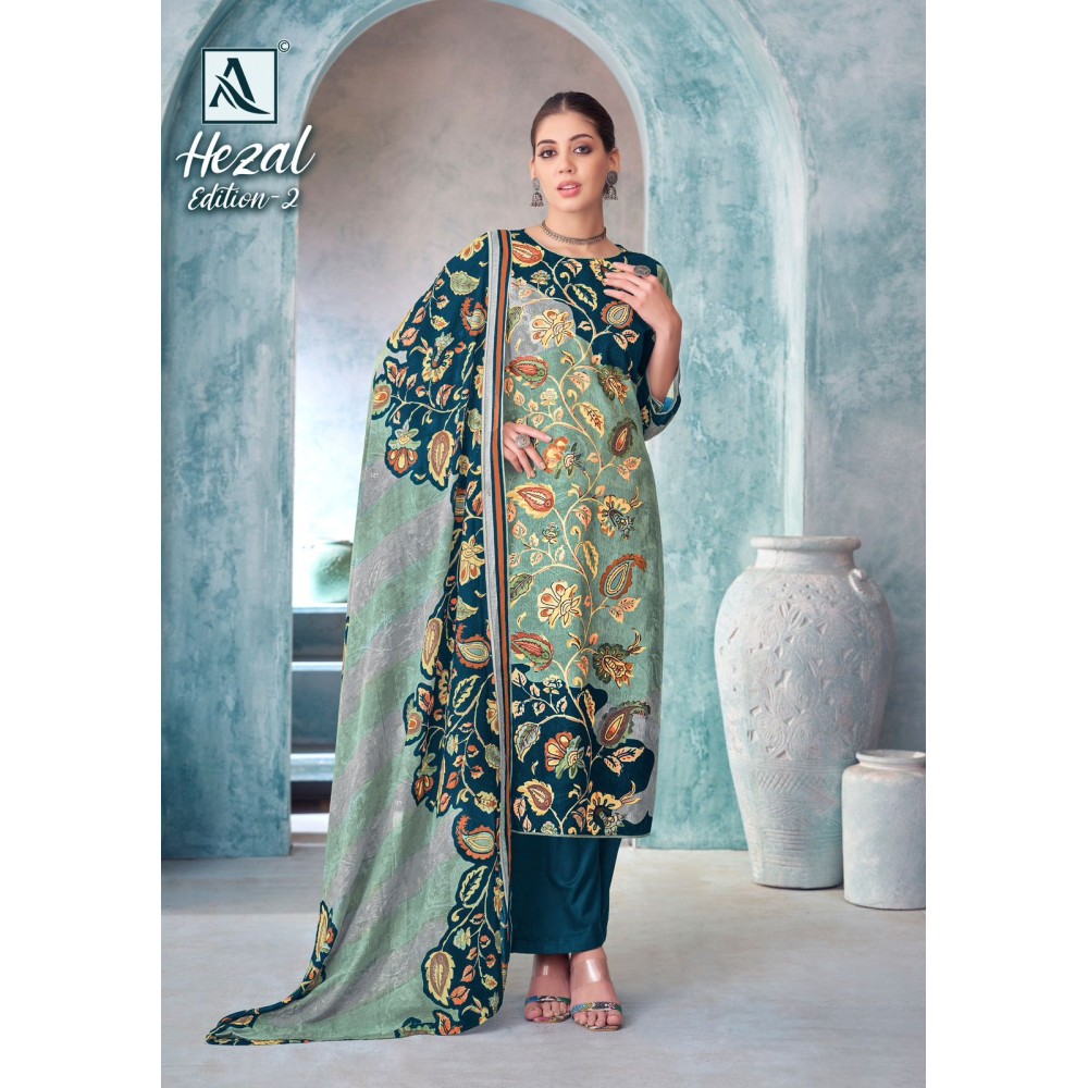 HEZAL 2 ALOK SUITS (Cotton Dupatta)