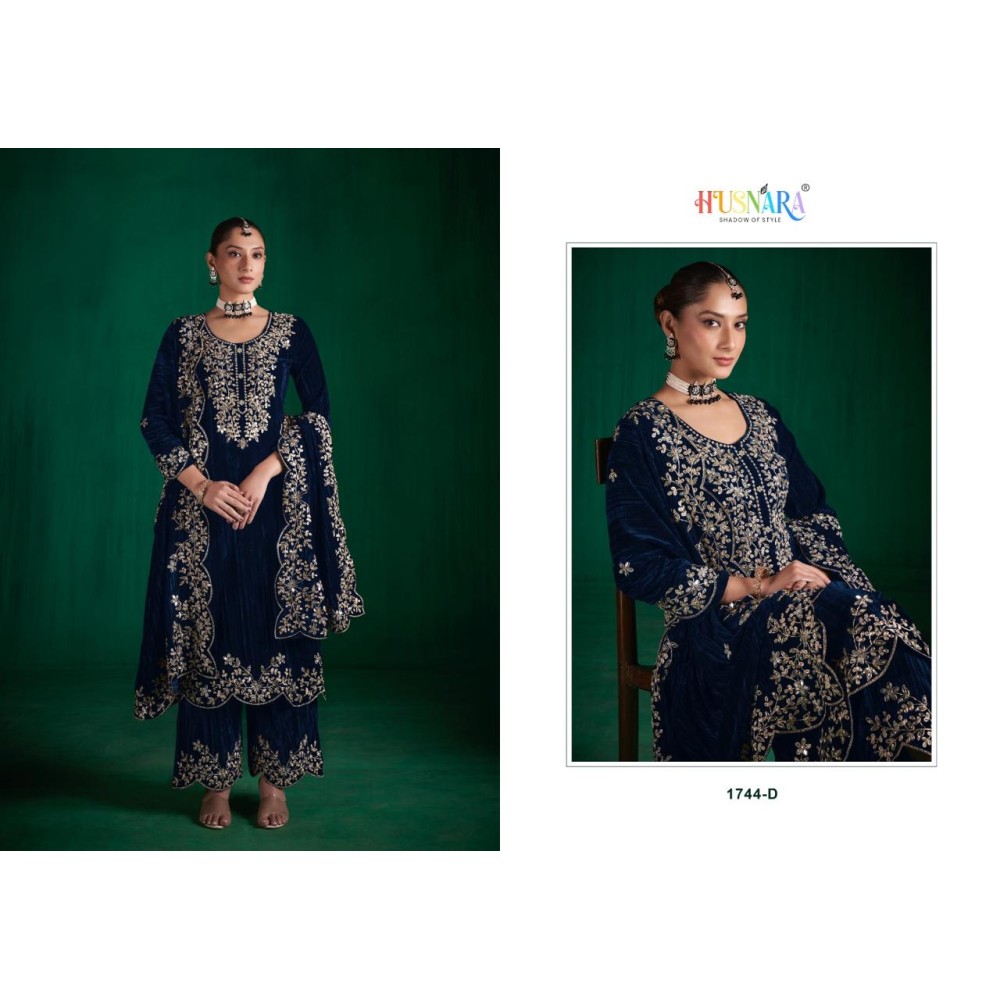 HUSNARA KASIDA 1744 VELVET (Winter Collection)