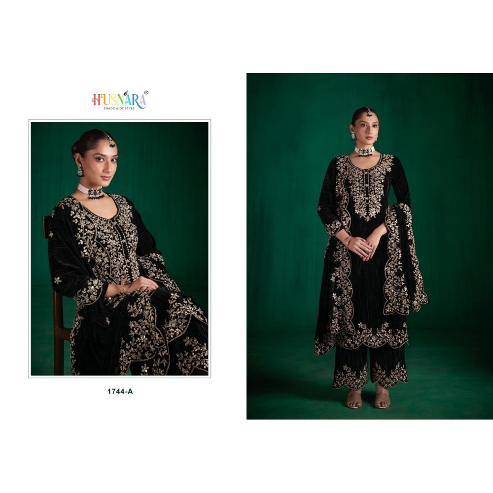 HUSNARA KASIDA 1744 VELVET (Winter Collection)