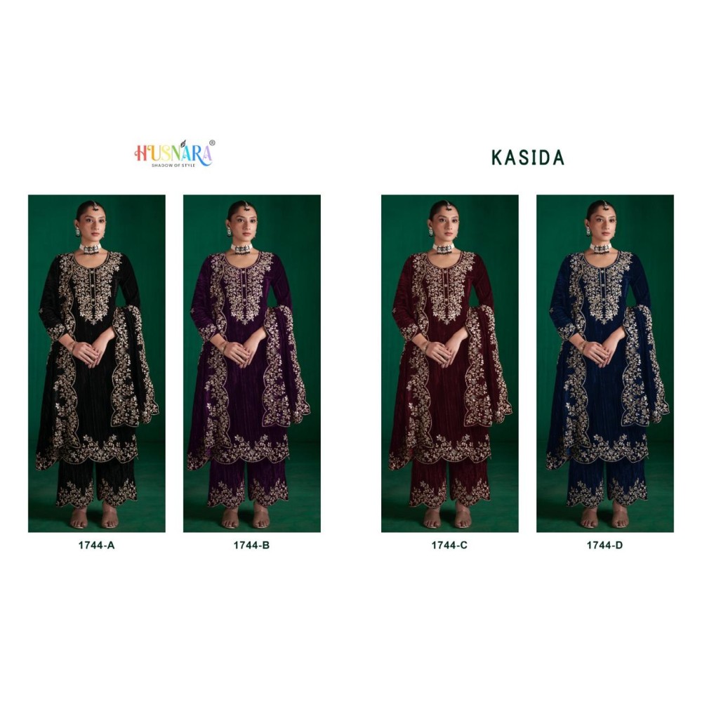 HUSNARA KASIDA 1744 VELVET (Winter Collection)