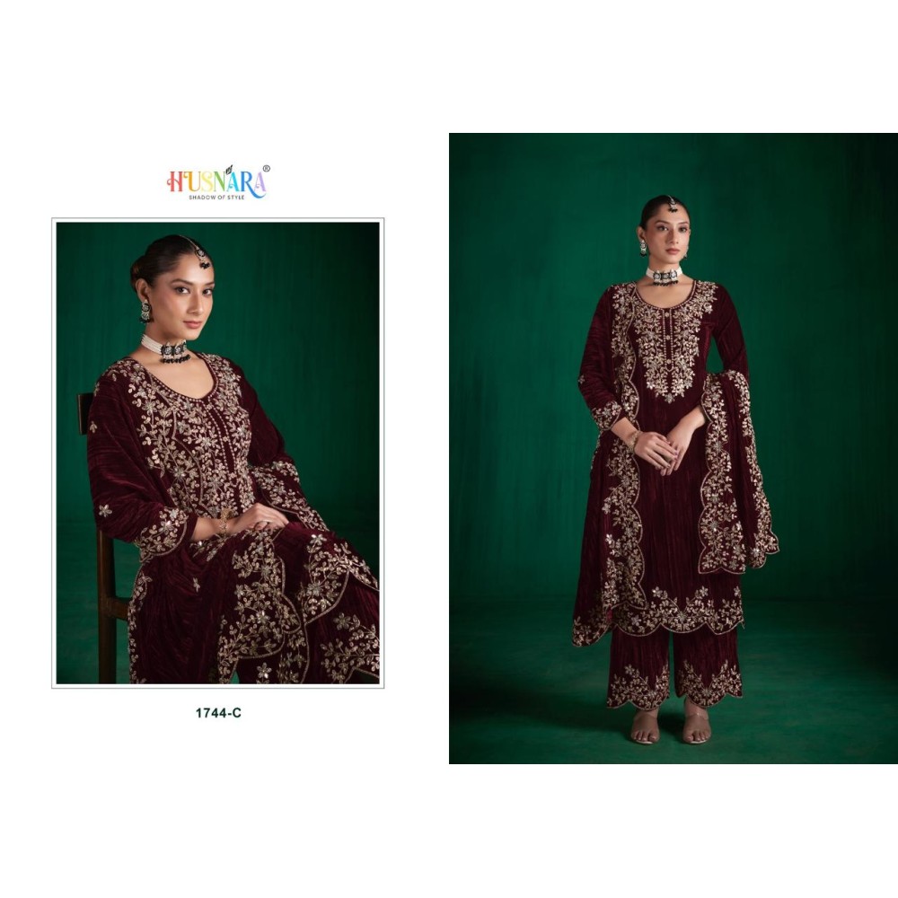 HUSNARA KASIDA 1744 VELVET (Winter Collection)