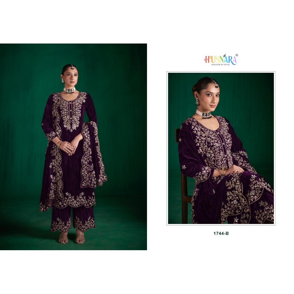 HUSNARA KASIDA 1744 VELVET (Winter Collection)