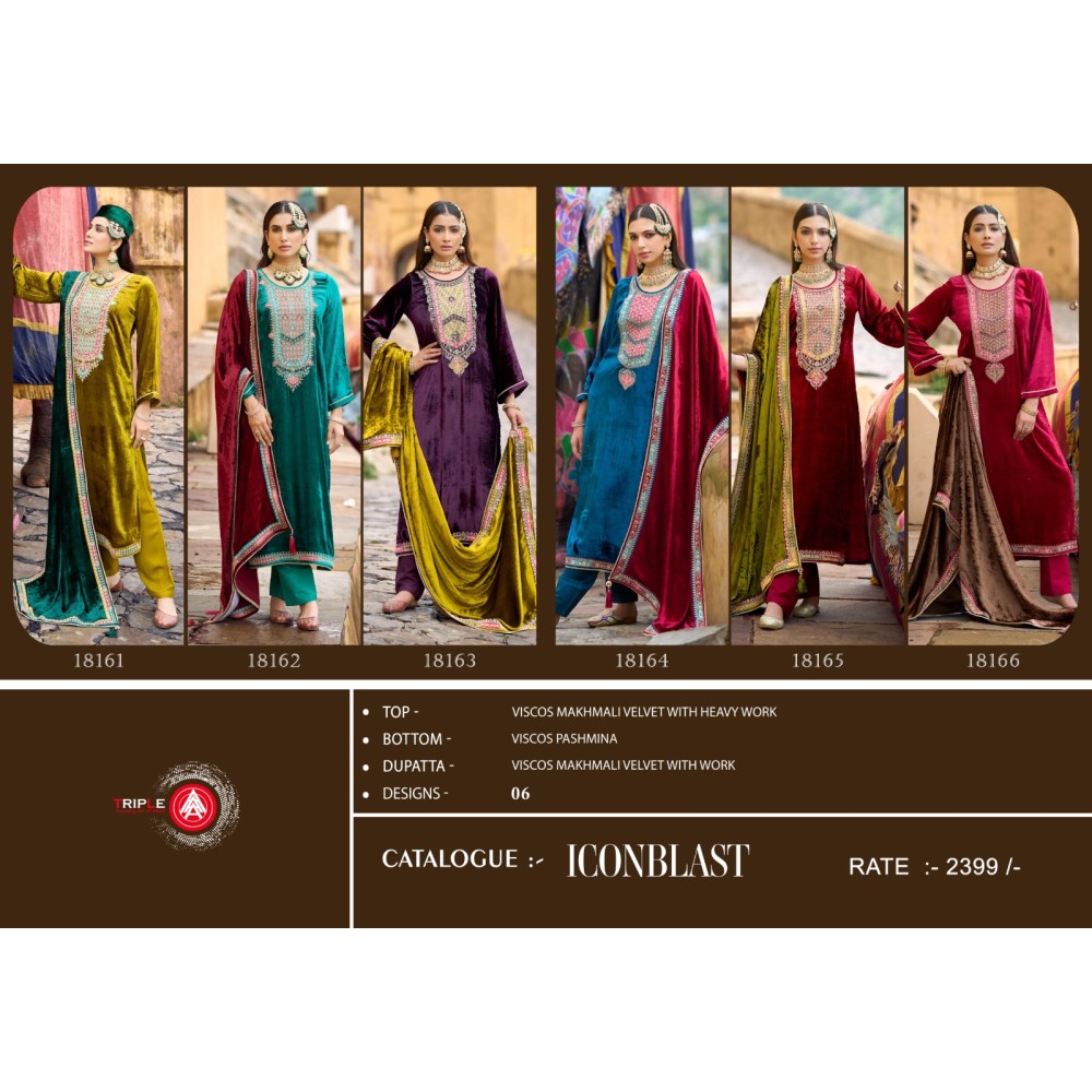 ICONBLAST MAKHMAL VELVET TRIPPLE A