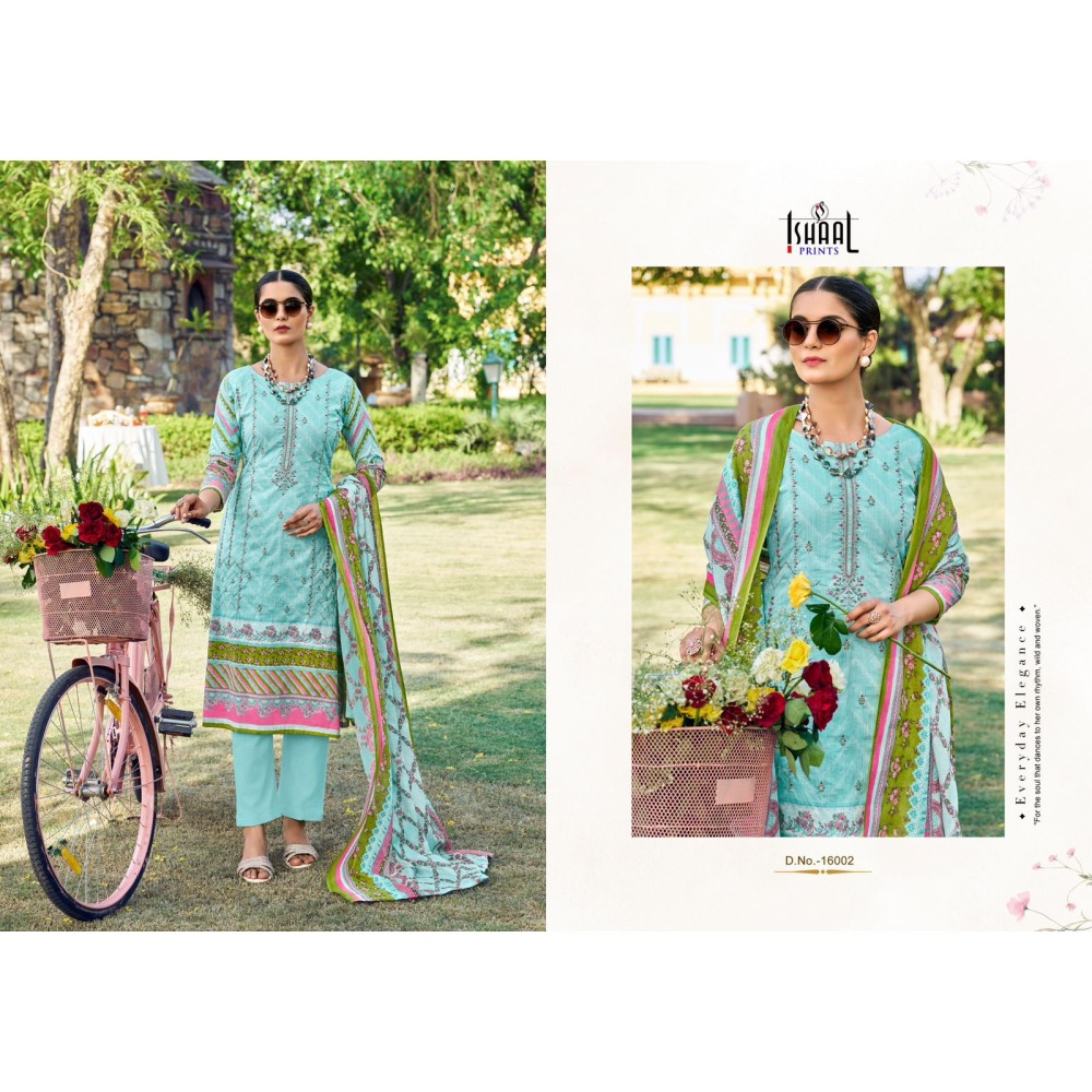 ISHAAL EMBROIDERED VOL 16 (Cotton Dupatta)