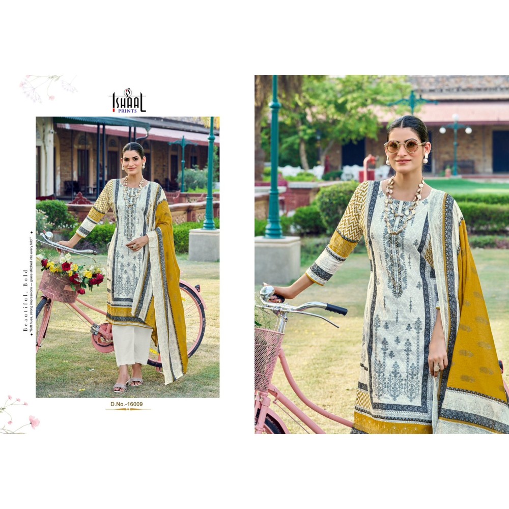 ISHAAL EMBROIDERED VOL 16 (Cotton Dupatta)