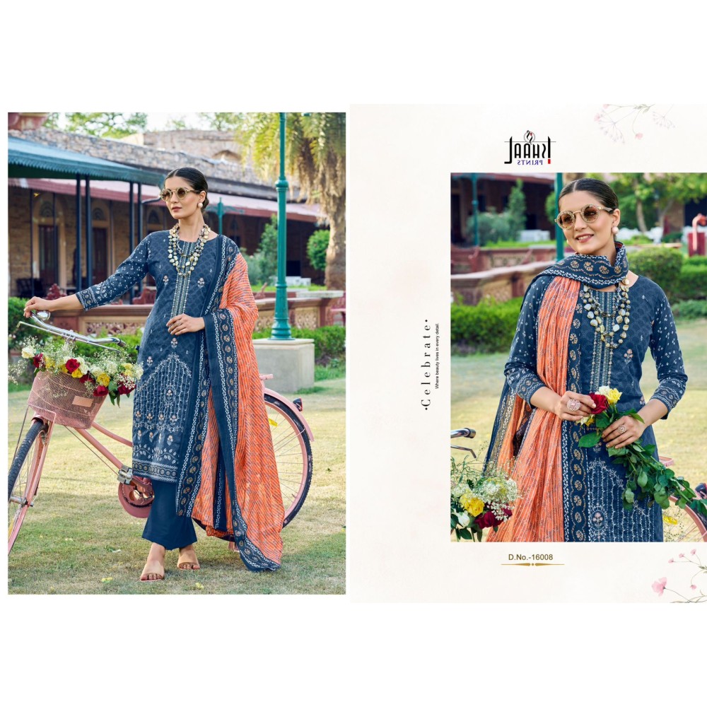 ISHAAL EMBROIDERED VOL 16 (Cotton Dupatta)