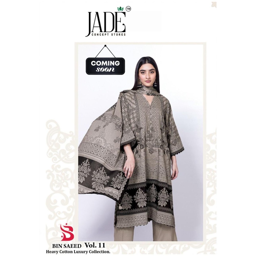 JADE BIN SAEED HEAVY LUXURY VOL 11 (Cotton Dupatta)