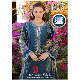 JADE BIN SAEED HEAVY LUXURY VOL 11 (Cotton Dupatta)