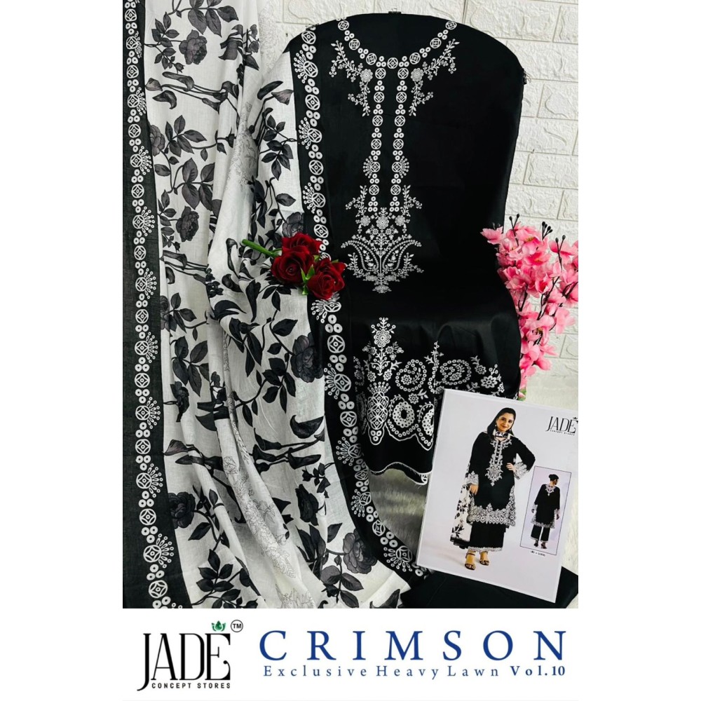 JADE CRIMSON EXCLUSIVE HEAVY LAWN COLLECTION VOL 20 (Cotton Dupatta)