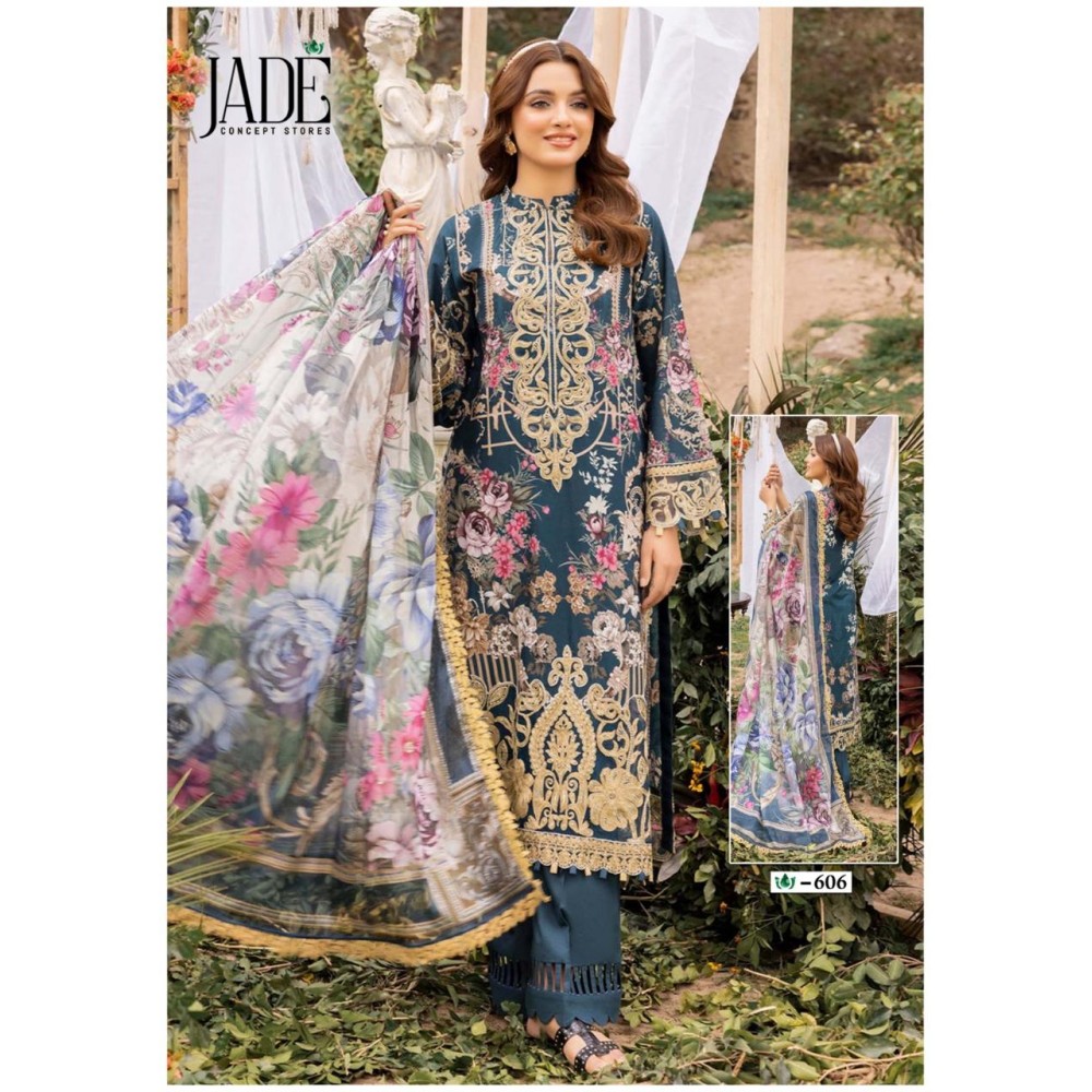 JADE CRIMSON EXCLUSIVE HEAVY LAWN COLLECTION VOL 6 (Cotton Dupatta)