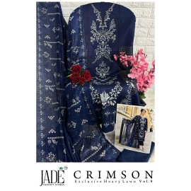 JADE CRIMSON EXCLUSIVE HEAVY LAWN COLLECTION VOL 9 (Cotton Dupatta)