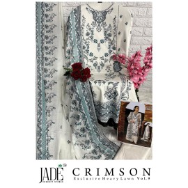 JADE CRIMSON EXCLUSIVE HEAVY LAWN COLLECTION VOL 9 (Cotton Dupatta)