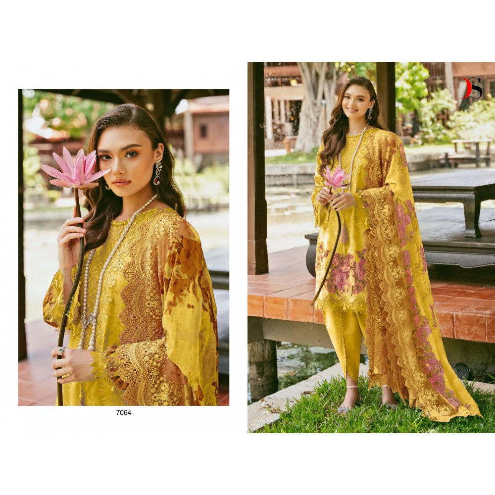 JADE NEEDLE WONDER 24-3 BY DEEPSY SUITS (Chiffon Dupatta)