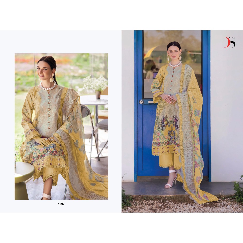 JADE NEEDLE WONDER 25 BY DEEPSY SUITS (Cotton Dupatta)