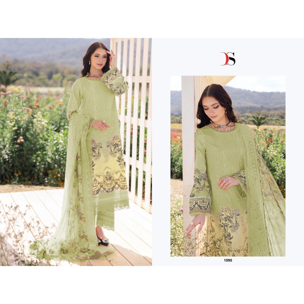 JADE NEEDLE WONDER 25 BY DEEPSY SUITS (Cotton Dupatta)