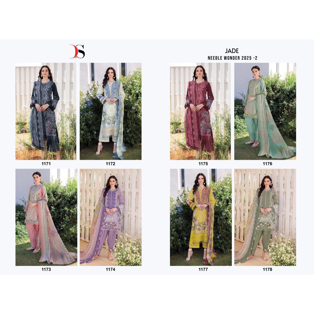 JADE NEEDLE WONDER 25-2 BY DEEPSY SUITS (Cotton Dupatta)