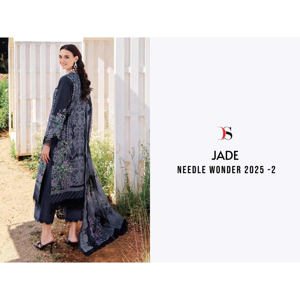JADE NEEDLE WONDER 25-2 BY DEEPSY SUITS (Cotton Dupatta)