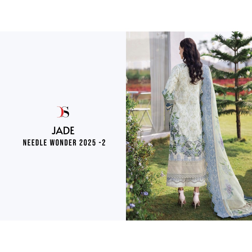 JADE NEEDLE WONDER 25-2 BY DEEPSY SUITS (Cotton Dupatta)