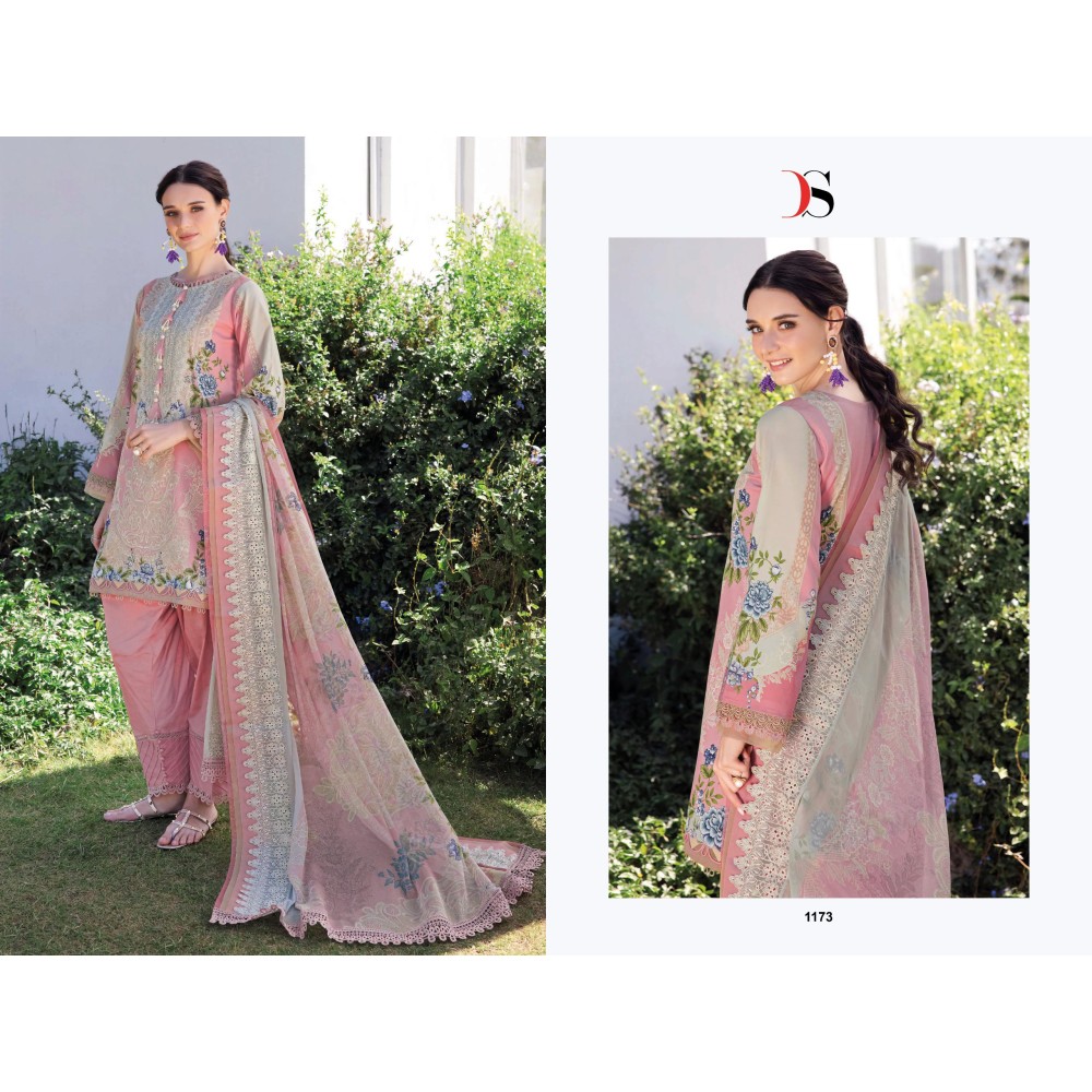 JADE NEEDLE WONDER 25-2 BY DEEPSY SUITS (Cotton Dupatta)