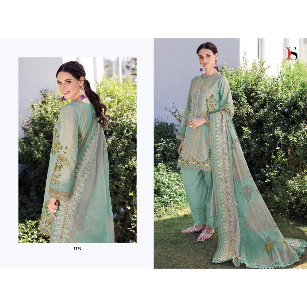 JADE NEEDLE WONDER 25-2 BY DEEPSY SUITS (Cotton Dupatta)