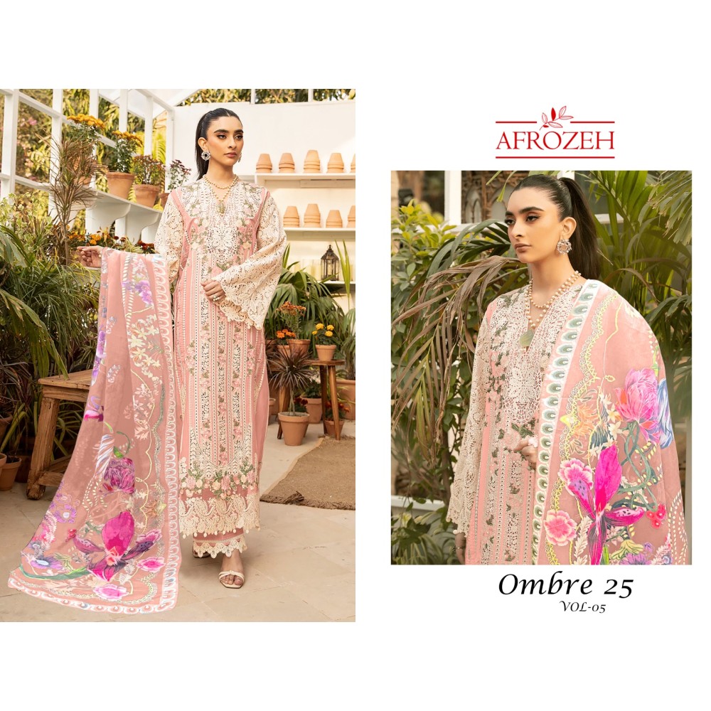 JADE OMBRE AFROZEH VOL 5 (Cotton Dupatta)